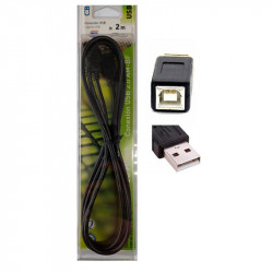 CABLE USB 2.0 - 2 M. NEGRO 23035