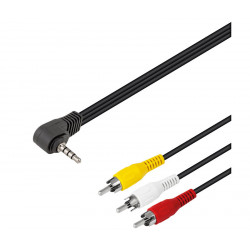 CABLE 3 RCA MACHO A JACK 4 PIN 3,5mm 1.5