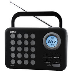 RADIO DIGITAL FM  USB SD DESPERTADOR DRP120