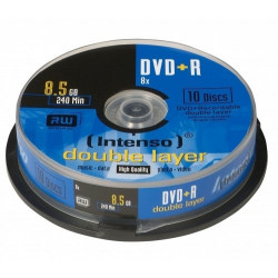 DVD+R 8,5GB 8X TARRINA 10 DOUBLE LAYER